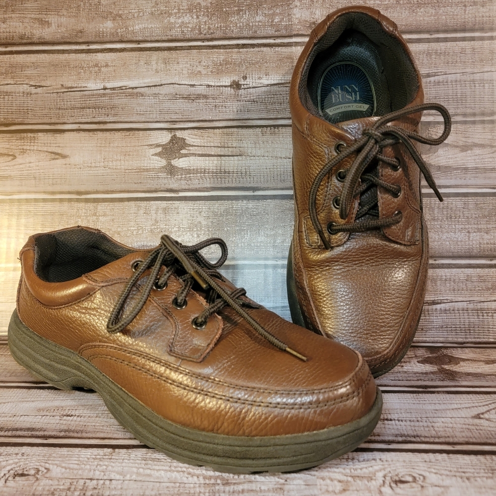 Men's Brown Nunn Bush Cameron Oxford Size 10